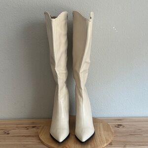 Journee Collection Womens Daria Wide Calf Stacked Heel Boots new 10xwide calf